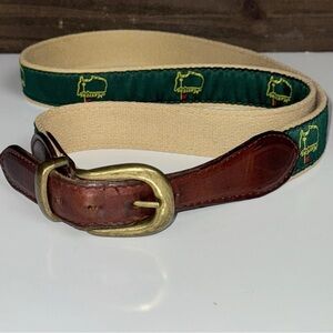 Masters Green Golf Belt Size 40 Augusta, GA Made In The USA